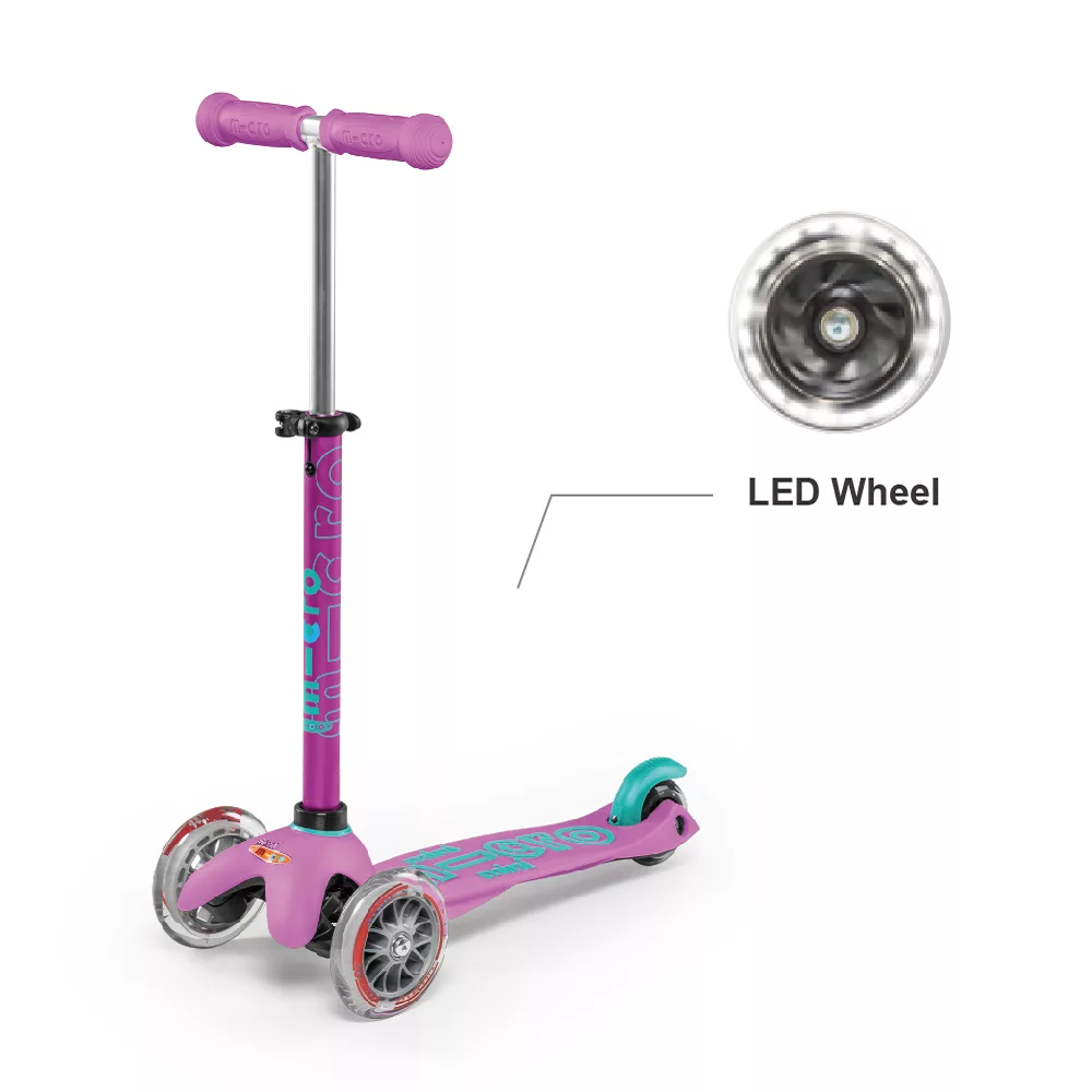 【Micro 滑板車】Mini Deluxe LED發光輪 - 薰衣草紫