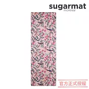 【加拿大Sugarmat】麂皮絨天然橡膠加寬瑜珈墊(3.0mm) 花鳥戲春 Bird Blush Suede