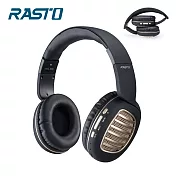 RASTO RS23 藍牙經典復古摺疊耳罩式耳機 黑