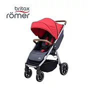 Britax Römer 英國 B-Agile M 豪華四輪嬰兒手推車 - 熱情紅(銀管)