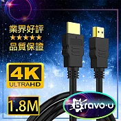 Bravo-u HDMI to HDMI 影音傳輸線 1.8M(1入)