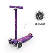 【Micro 滑板車】Maxi Deluxe LED發光輪 - 紫色