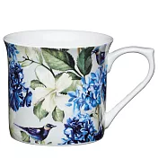 《KitchenCraft》骨瓷馬克杯(花叢藍鵲250ml) | 水杯 茶杯 咖啡杯