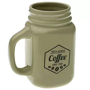 《VERSA》梅森罐型馬克杯(岩灰500ml) | 水杯 茶杯 咖啡杯