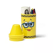 美國 Crayola 蠟筆造型收納筒組 (含六色蠟筆) 黃