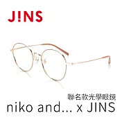 JINS x niko and...聯名眼鏡(ALMF21S197) 金色
