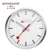 MONDAINE 瑞士國鐵 40cm掛鐘 銀