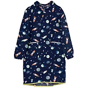 日本WPC 太空探險M 空氣感兒童雨衣/防水外套 附收納袋(95-120cm)