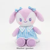 日本Usamomo萌兔桃桃-絨毛可更衣-紫兔 22cm 語音款