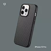 犀牛盾 iPhone 13 Pro(6.1吋) SolidSuit防摔背蓋手機殼-特殊材質款/ 碳纖維紋路