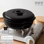 【4TH MARKET】日本製經典款燉煮湯鍋3000ML - 黑
