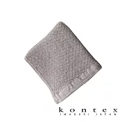 【日本愛媛 KONTEX】VINTAGE鬆餅紋棉麻混紡毛巾 (大地灰) | 鈴木太太公司貨