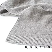 【日本愛媛 KONTEX】LANA針織風純棉浴巾 (大地灰) | 鈴木太太公司貨