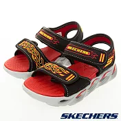 Skechers 男童系列 涼拖鞋 燈鞋 THERMO-SPLASH  400109LBKRD 1 黑紅