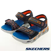 Skechers 男童系列 涼拖鞋 燈鞋 THERMO-SPLASH  400109LNVOR 1 藍紅