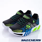 Skechers 男童系列燈鞋 FLEX-GLOW ELITE 休閒鞋 400135LBBLM 12 藍綠