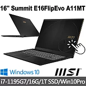 msi微星 Summit E16FlipEvo A11MT-052TW 16吋 商務筆電 (i7-1195G7/16G/1T SSD/Win10Pro)