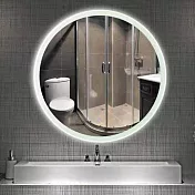 H&R安室家 波爾多 智能LED發光觸控圓型燈鏡 ZA0196(掛鏡/浴鏡/化妝鏡/鏡子)