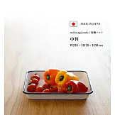 【月兔印】日本製多功能琺瑯調理盤烤盤21cm/600m(復古藍)