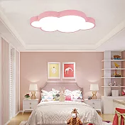 H&R安室家 棉花雲朵 智能LED吸頂燈ZA0210 (附遙控器可調明暗及色溫 ) 粉色