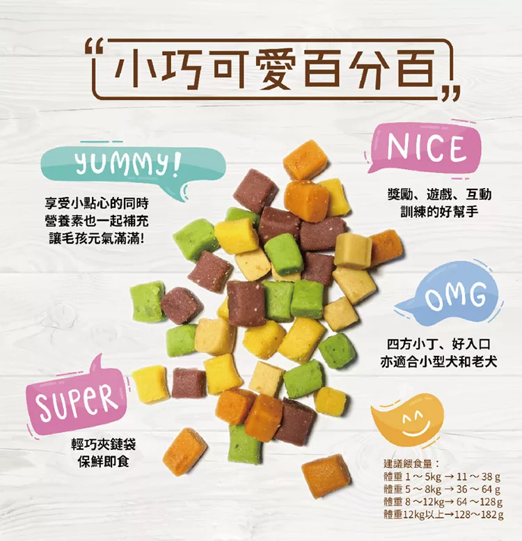 博客來 野菜一丁 狗狗方塊小點 鹿肉蔬果起司丁150g