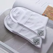 男士純色蠶絲透氣襪(2雙/盒) 6入/組 白色