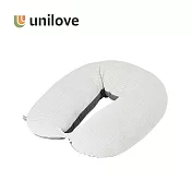 unilove 英國Hopo多功能孕哺枕枕套+枕芯組 - 有機棉系列 - 條紋灰