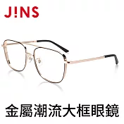 JINS 金屬潮流大框眼鏡(AMMF19S274) 銅黑