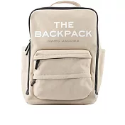 MARC JACOBS The Backpack 帆布雙拉鍊方形後背包 (米色)