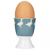 《KitchenCraft》瓷製蛋杯(藍天鵝) | 雞蛋杯 蛋托 早午餐 餐具