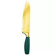 《TaylorsEye》不鏽鋼三德刀(孔雀藍17.5cm) | 萬用廚刀