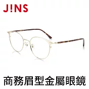 JINS 商務眉型金屬眼鏡 (AUMF19A096) 棕色