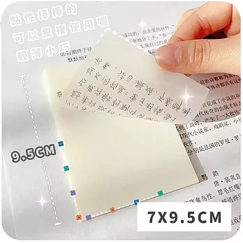 【DR.Story】日本好評熱銷超透明考試用便條紙-3入組  7.0*9.5cm
