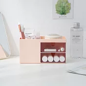 IDEA-桌面抽屜收納盒三色可選 粉色