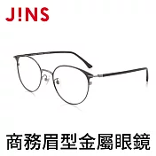 JINS 商務眉型金屬眼鏡 (AUMF19A096) 霧黑