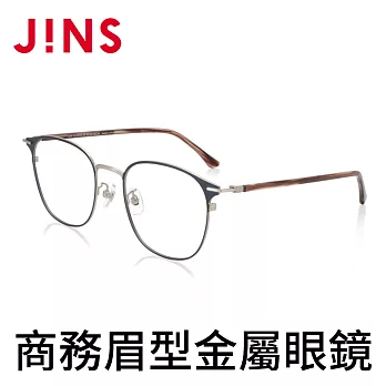 JINS 商務眉型金屬眼鏡 (AUMF19A097) 深海軍藍