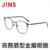 JINS 商務眉型金屬眼鏡 (AUMF19A097) 霧黑