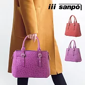 【SANPO】日本設計 職人嚴選頂級鱷魚皮柏金包  經典款(手工製作、珍稀皮革) 紫色