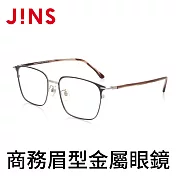 JINS 商務眉型金屬眼鏡 (AUMF19A099) 深海軍藍