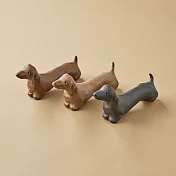 安達窯 - 日垚動物 - 臘腸狗 - 任選兩件組  - 奶油 + 巧克力