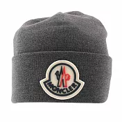Moncler Logo羊毛帽 (灰色)