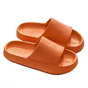 【EZlife】EVA超厚底輕量靜音防滑拖鞋  24cm 橘