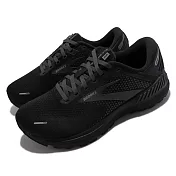 Brooks 慢跑鞋 Adrenaline GTS 22 男鞋 4E 超寬楦 避震 柔軟 穩定 路跑 輕量 黑 1103664E020 26.5cm BLACK/GREY