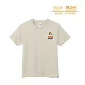 Gildan X 柴語錄  聯名亞規精梳厚磅中性T恤HA00系列     一起打球吧款(XS-2XL)(預購) S 卡其