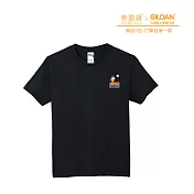 Gildan X 柴語錄  聯名亞規精梳厚磅中性T恤HA00系列     打擊我第一款(XS-2XL)(預購) L 黑色