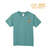 Gildan X 柴語錄  聯名亞規精梳厚磅中性T恤HA00系列     打擊我第一款(XS-2XL)(預購) S 海水綠