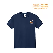 Gildan X 柴語錄  聯名亞規精梳厚磅中性T恤HA00系列     打擊我第一款(XS-2XL)(預購) L 藏青