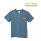 Gildan X 柴語錄  聯名亞規精梳厚磅中性T恤HA00系列     打擊我第一款(XS-2XL)(預購) S 丹寧藍