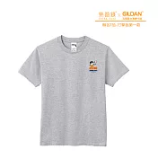 Gildan X 柴語錄  聯名亞規精梳厚磅中性T恤HA00系列     打擊我第一款(XS-2XL)(預購) L 運動灰