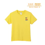 Gildan X 柴語錄  聯名亞規精梳厚磅中性T恤HA00系列     打擊我第一款(XS-2XL)(預購) 2XL 黃色